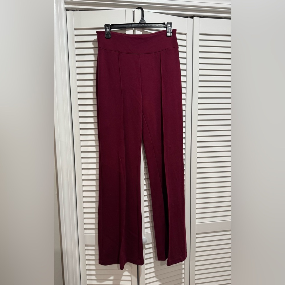 BOLD elements Deep Wine Wide Leg Pants